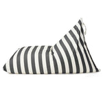Load image into Gallery viewer, Relax Sack Beanbag - Charcoal and White Stripe