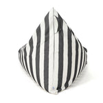 Load image into Gallery viewer, Relax Sack Beanbag - Charcoal and White Stripe