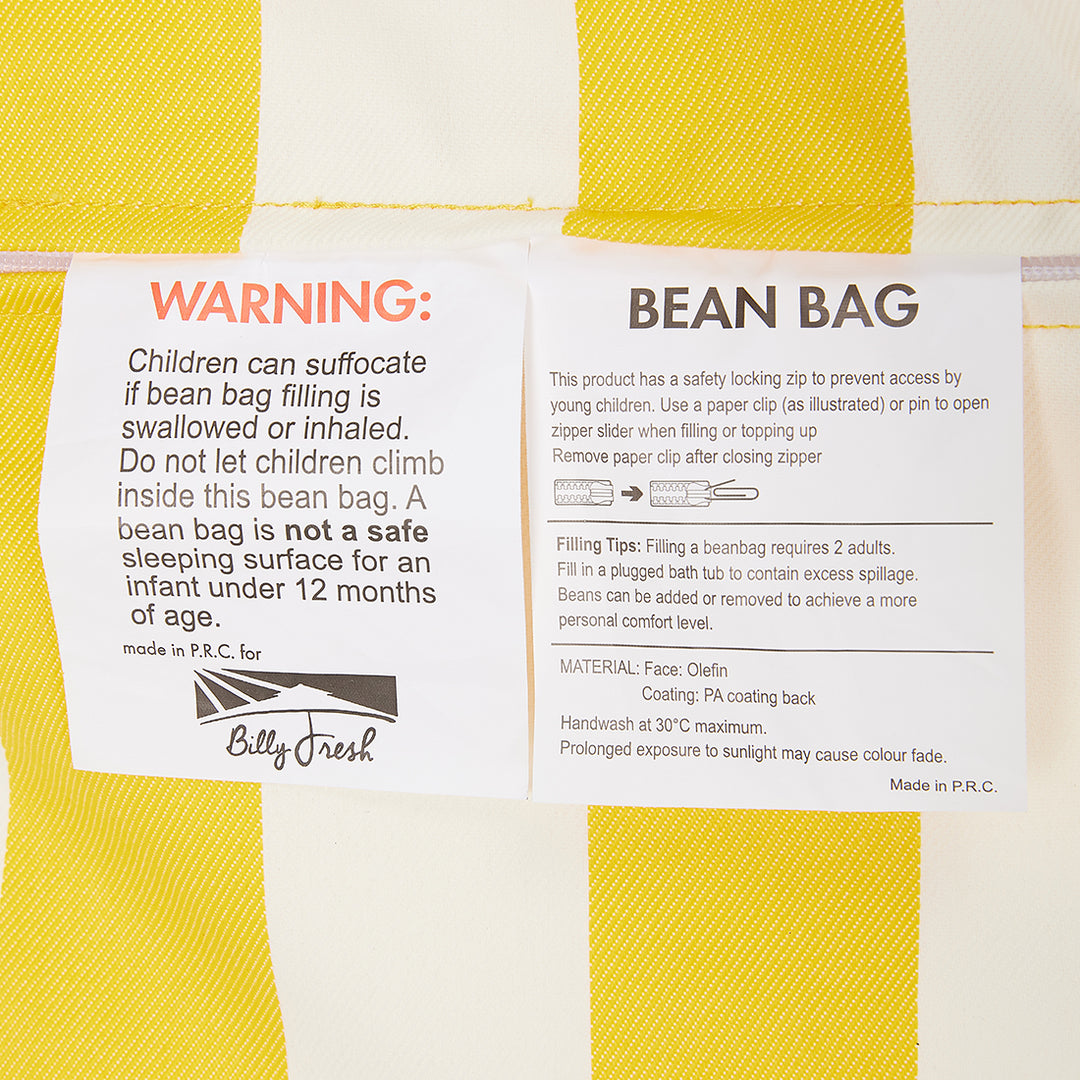 Relax Sack Beanbag - Navy and White Stripe
