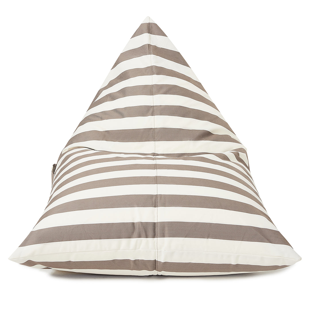 Relax Sack Beanbag - Taupe and White Stripe