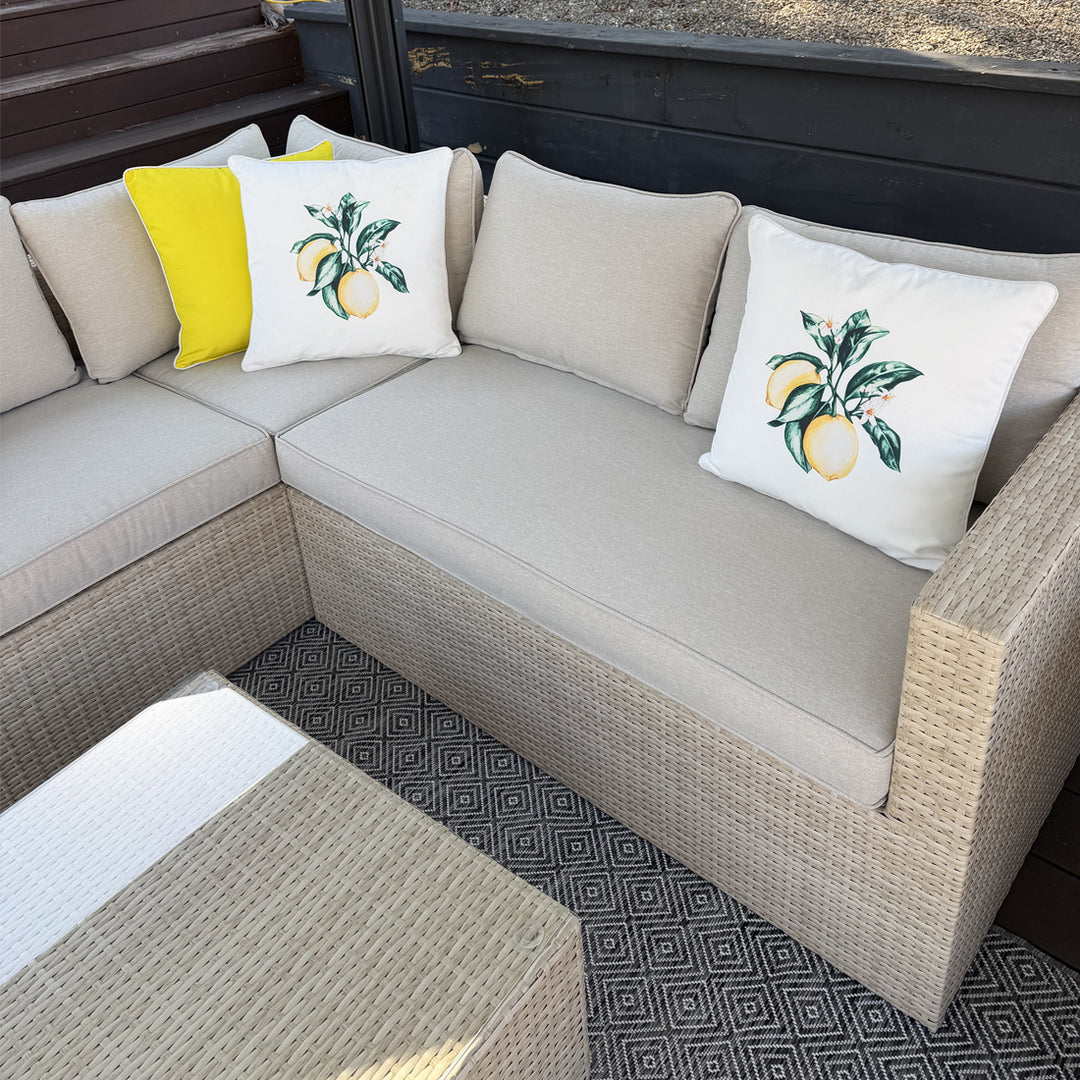Remi Corner Sofa Set - White