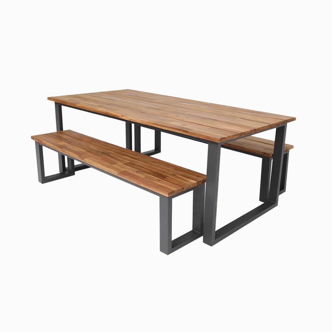 Richmond 3pc Dining Setting - Gunmetal