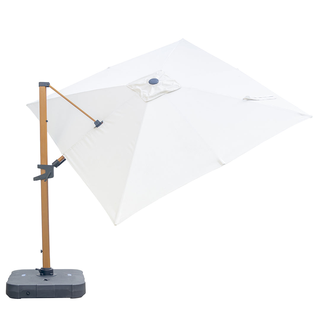 Billy Fresh 3m Roma Canteliever Umbrella with Base