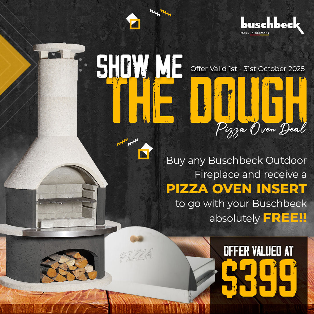 Buschbeck Rondo Fireplace and Pizza Oven - Grey