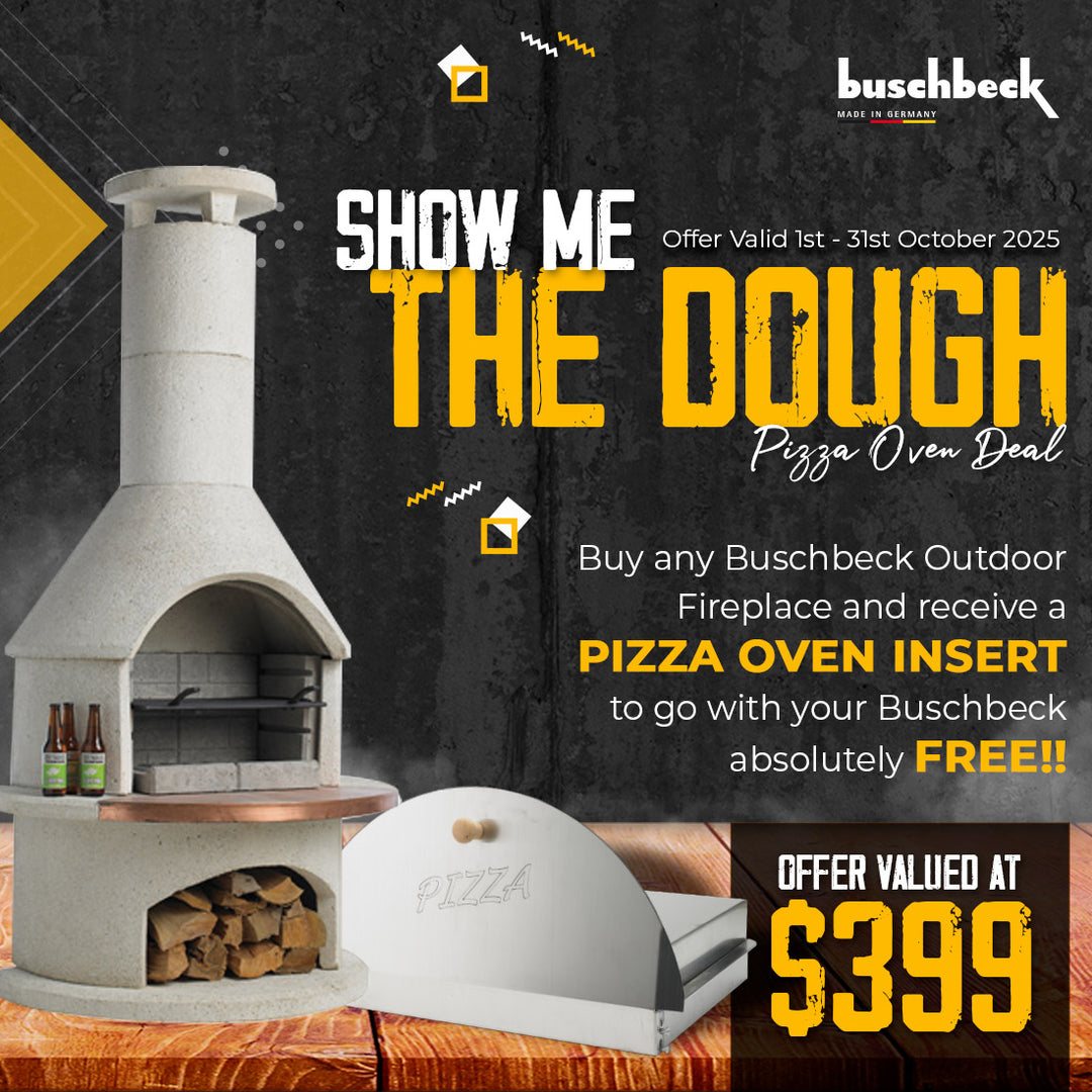 Buschbeck Rondo Fireplace and Pizza Oven - White