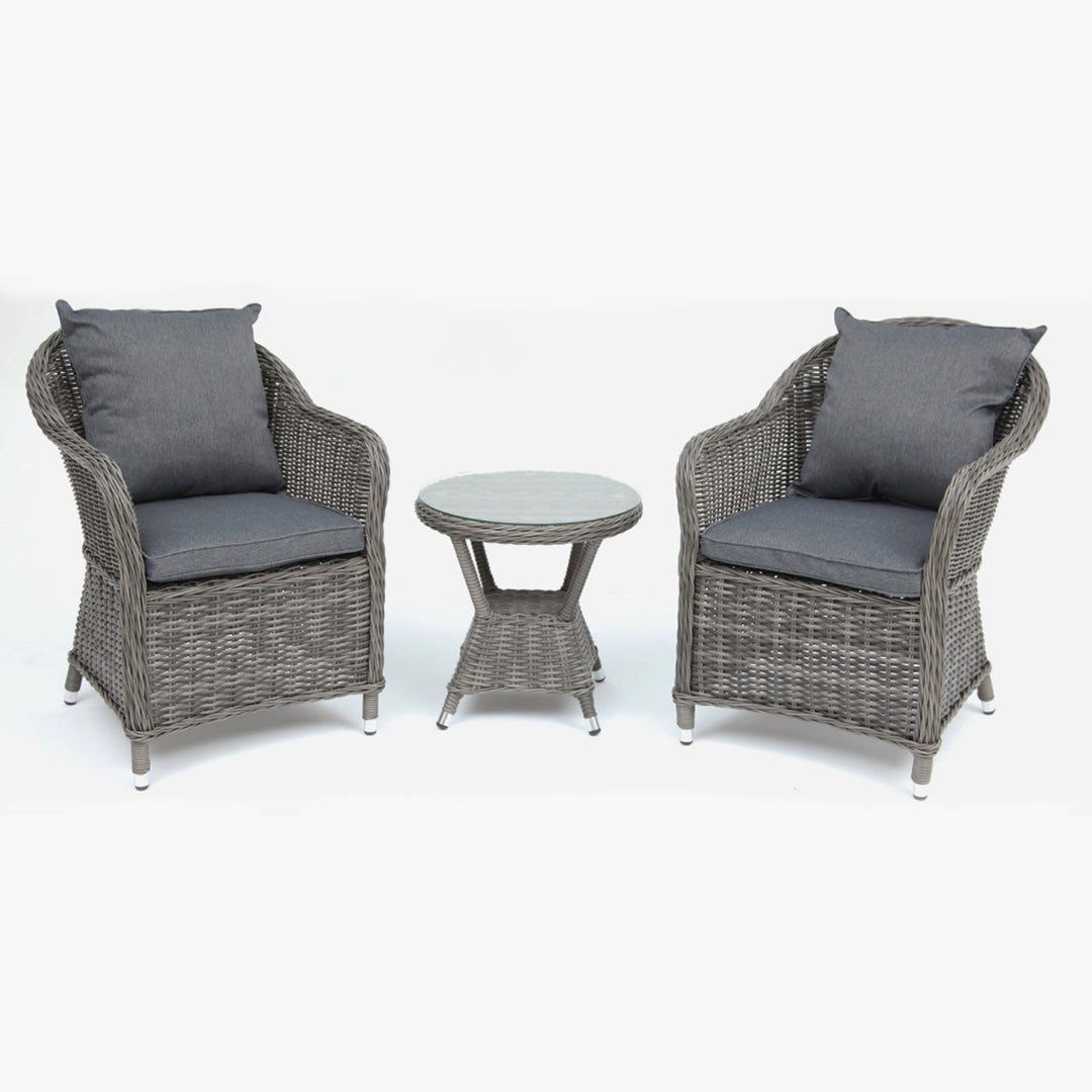 Sable 3pc Balcony Set - Grey Storm