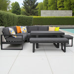 Load image into Gallery viewer, Sallsey Corner Lounge Setting - Storm

