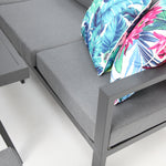 Load image into Gallery viewer, San Antonio Corner Lounge Setting - Gunmetal
