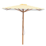 Load image into Gallery viewer, Billy Fresh 2m Timber-Look Aluminium San Remo Umbrella - Yellow
