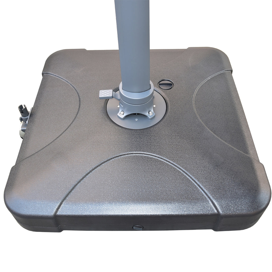 Santa Fe 3x4m Cantilever Umbrella with Water Base - Light Grey
