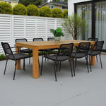 Load image into Gallery viewer, Selina Bahamas 9pc Dining Setting - Black
