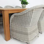 Load image into Gallery viewer, Selina Portland 9pc Dining Setting - Grey
