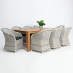 Load image into Gallery viewer, Selina Portland 9pc Dining Setting - Grey
