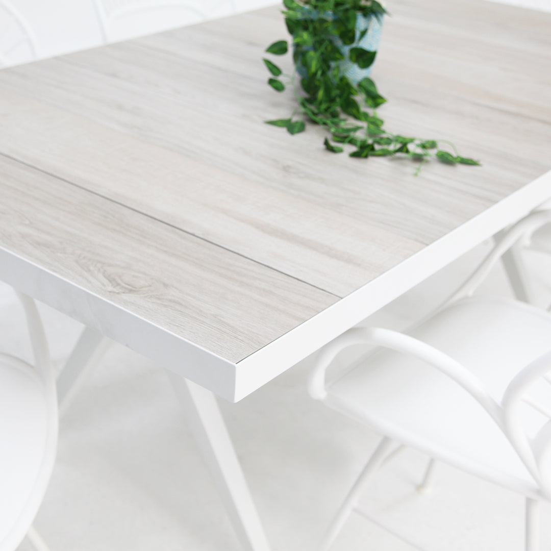 Serenity Fantail 9pc Dining Setting