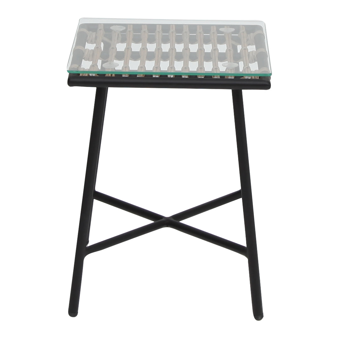 Sheldon side table brown