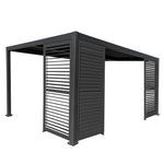Load image into Gallery viewer, Slatted Privacy Screen For Basic Pergola Grey
