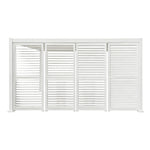 Load image into Gallery viewer, Slatted Privacy Screen For Basic Pergola White