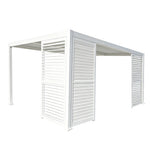 Load image into Gallery viewer, Slatted Privacy Screen For Basic Pergola White