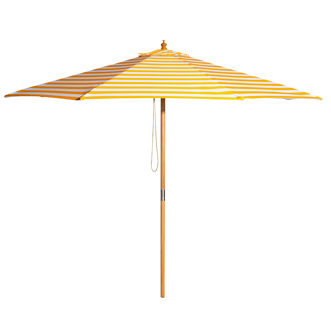 Billy Fresh 3m Bamboo Sunny Marbella Umbrella - Yellow
