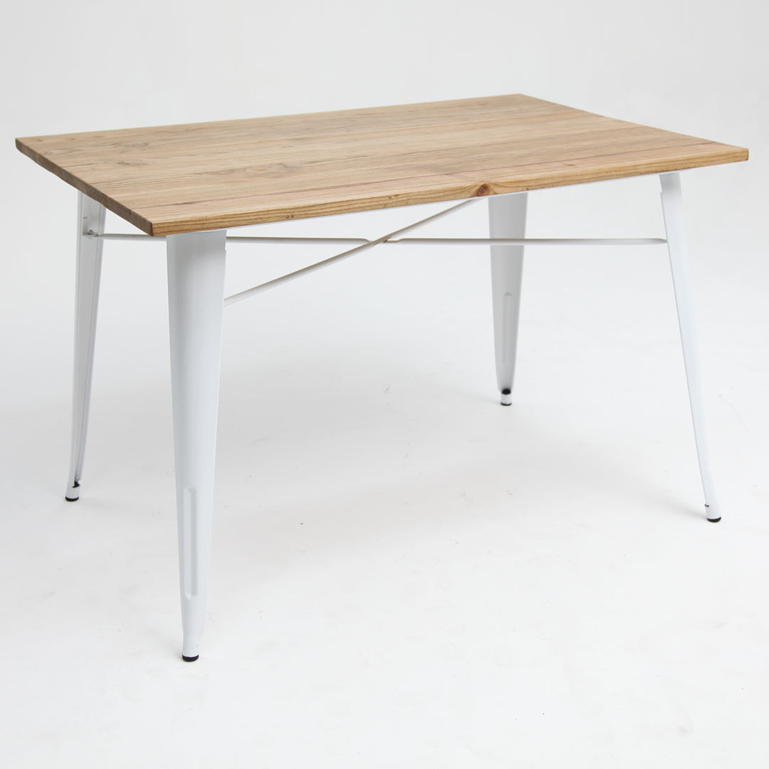 Tolix Elm Double Table - White