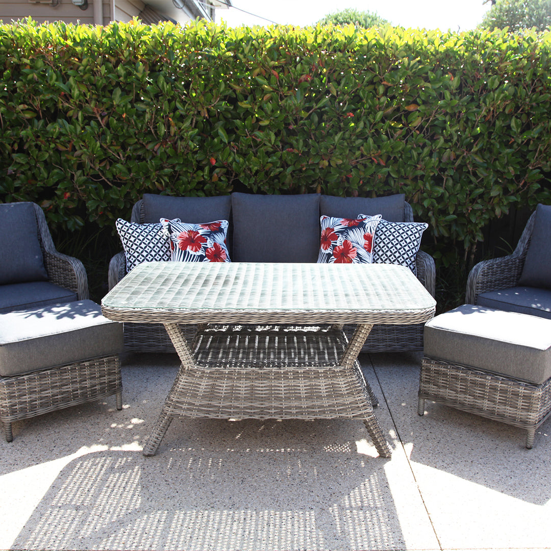 Tortuga Grande 6pc Lounge Setting - Grey