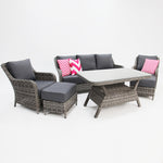 Load image into Gallery viewer, Tortuga Grande 6pc Lounge Setting - Grey
