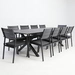 Load image into Gallery viewer, Tyler 11pc Extension Dining Setting - Anthracite
