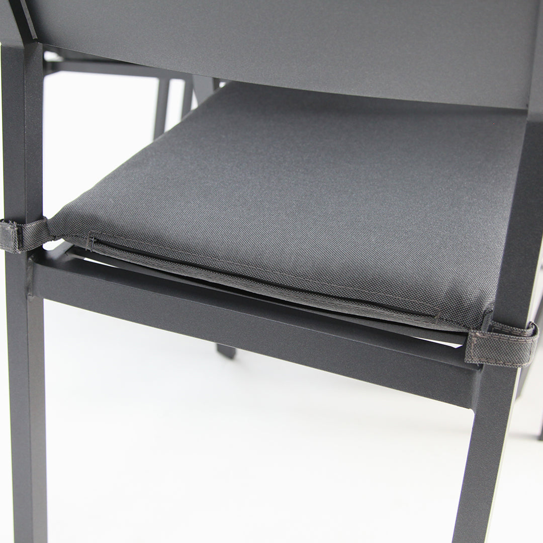 Tyler 11pc Extension Dining Setting - Anthracite