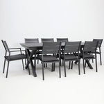 Load image into Gallery viewer, Tyler 11pc Extension Dining Setting - Anthracite

