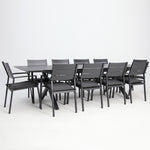 Load image into Gallery viewer, Tyler 11pc Extension Dining Setting - Anthracite
