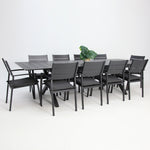 Load image into Gallery viewer, Tyler 11pc Extension Dining Setting - Anthracite
