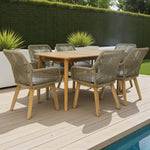 Load image into Gallery viewer, Versailles Albenga 7pc Dining Setting - Taupe
