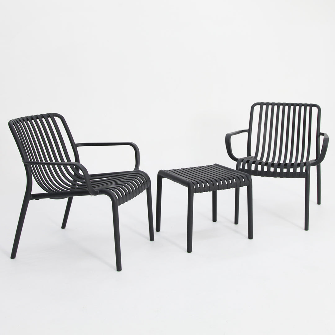 Voyage 3pc Balcony Setting - Gunmetal