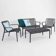 Voyage 4pc Balcony Setting - Gunmetal