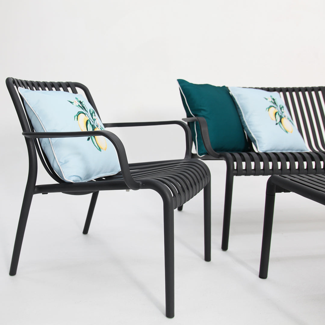 Voyage 4pc Lounge set - Gunmetal