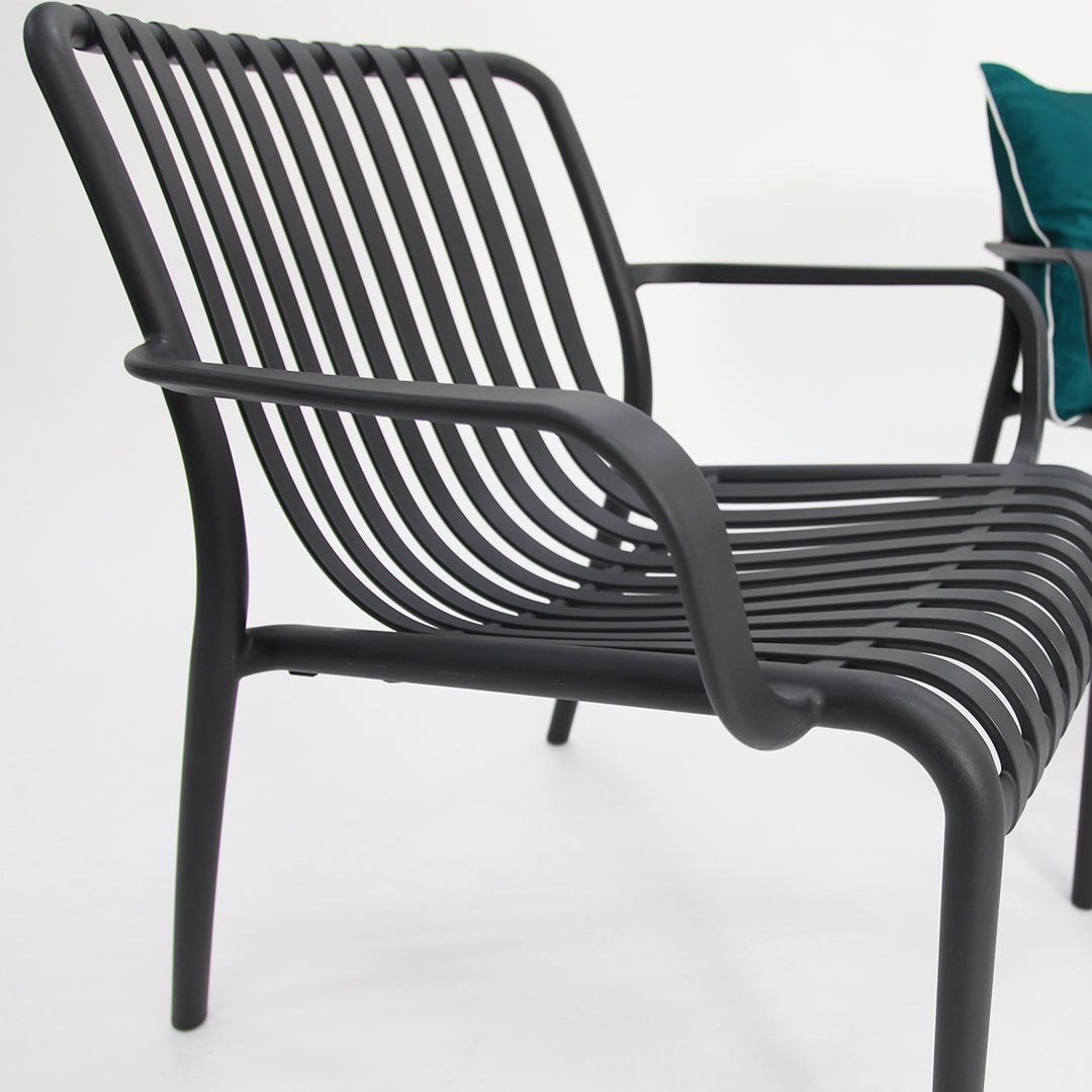 Voyage 4pc Lounge set - Gunmetal