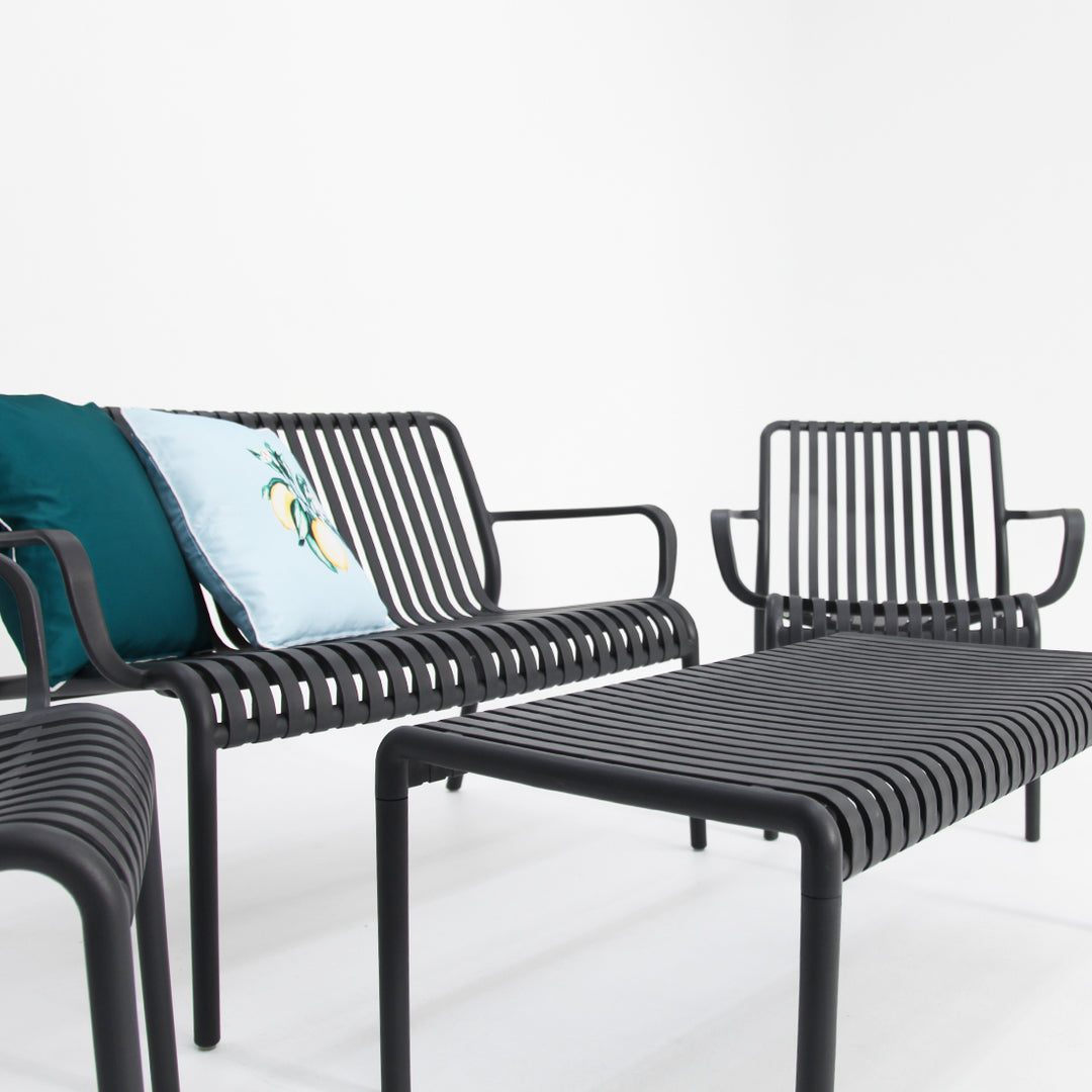 Voyage 4pc Lounge set - Gunmetal