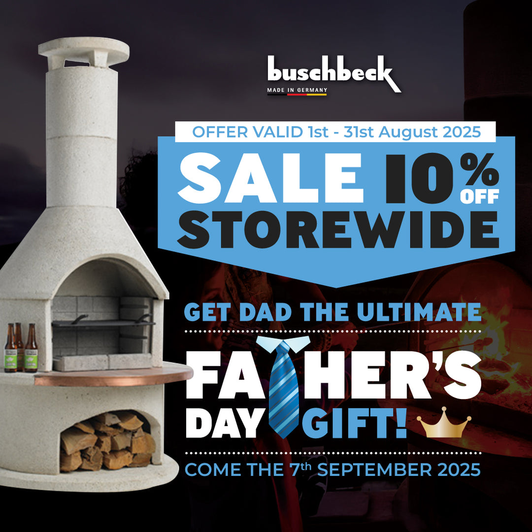 Buschbeck Rondo Fireplace and Pizza Oven - White