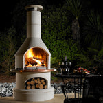 Load image into Gallery viewer, Buschbeck Rondo Fireplace and Pizza Oven - White
