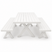 Ravenne 3pc Dining Setting - White