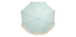 Load image into Gallery viewer, Sage Green and White Stripe Beach Umbrella
