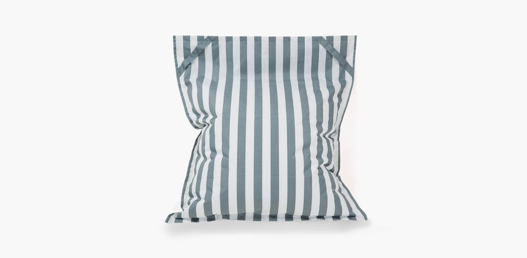 Lazy Days Grey and White Stripe Floating Beanbag