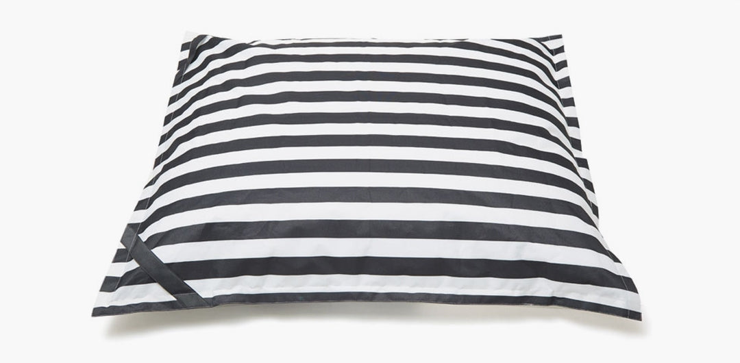 Lazy Days Black + White Stripe Floating Beanbag
