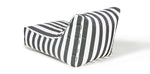 Load image into Gallery viewer, Chill Out Black + White Stripe Outdoor Beanbag
