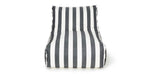 Load image into Gallery viewer, Chill Out Black + White Stripe Outdoor Beanbag
