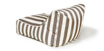 Load image into Gallery viewer, Chill Out Taupe + White Stripe Outdoor Beanbag
