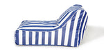 Load image into Gallery viewer, Chill Out Navy + White Stripe Outdoor Beanbag
