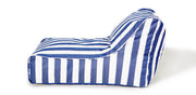 Chill Out Navy + White Stripe Outdoor Beanbag