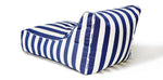 Load image into Gallery viewer, Chill Out Navy + White Stripe Outdoor Beanbag

