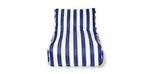 Load image into Gallery viewer, Chill Out Navy + White Stripe Outdoor Beanbag
